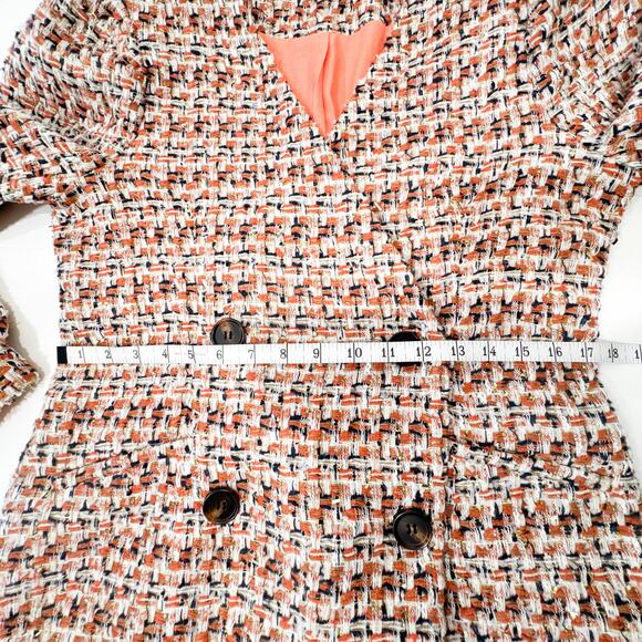Adelyn Rae Laurie Tweed Double Breasted Mini Dress Size L - Picture 10 of 14